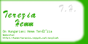 terezia hemm business card